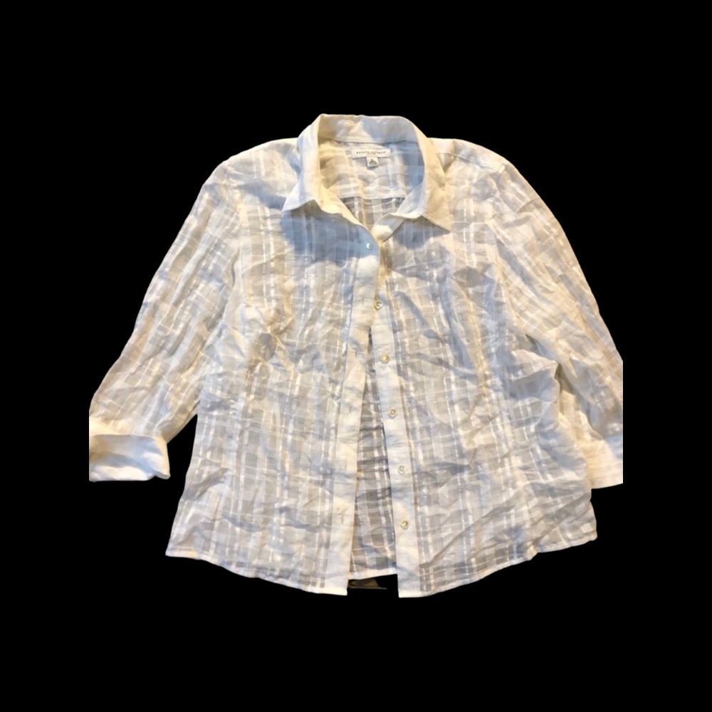 Banana Republic white button down